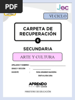 Carpeta de Recuperación - Arte y Cultura - Ciclo Vi - 2022