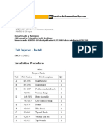 Unit Injector - Install: Installation Procedure