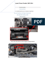 Fuse Box Layout Nissan Frontier 2005-2014