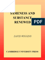 Sameness and Substance Renewed - David Wiggins