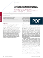 Applying Lean/Toyota Production System Principles To Improve Phlebotomy Patient Satisfaction and Workflow