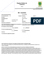 M2 - Asamblea: Registro Público de Comercio