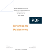 Informe Sobre Dinamica de Poblaciones