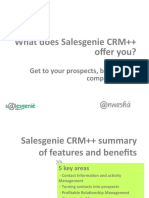 Sales Genie CRM++ Slide Deck