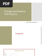 14 Triangle and Hedonic Test Practice