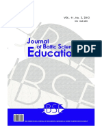 Journal of Baltic Science Education, Vol. 11, No. 2, 2012