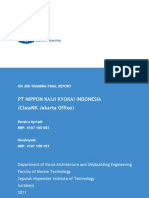 On Job Training Final Report - PT Nippon Kaiji Kyokai Indonesia (ClassNK-Jakarta Office)