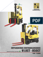 Especificacao Tecnica Empilhadeira Hyster H1 8CT H50CT 1800k 2500kg