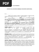 Modelo de Contrato de Locacion