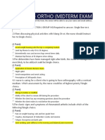 NCM 116 - Ortho Midterm Exam Midyear