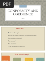 Chapter 6 - Conformity and Obedience