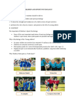 Children and Sport Psychology