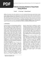 Prevention of Selective Jamming Attacks by Using Packet Hiding Methods