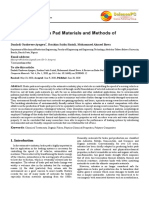 A Review On Brake Pad Materials and Methods of Production