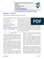 Effect of Corrosion On Mild Steel in Food Processing Industry: A Review