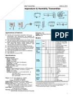 H2,3,4N Temperature & Humidity Transmitter