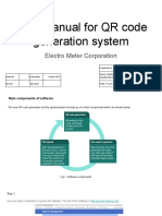 User Manual For QR Code Generation System