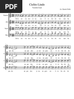 Cielito Lindo, PARTITURA