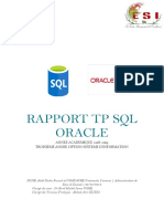 Rapport TP SQL Oracle