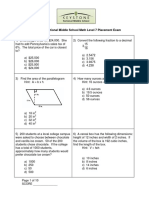 Math Level 7 Exam