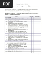 IVT Checklist For Students