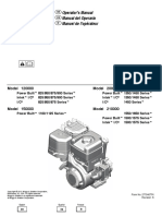 Briggs Engine Owners Manual Model 12 277040tri - K - Hi1