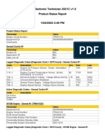 Cat Electronic Technician 2021C v1.0 Product Status Report