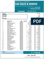 Car Repair Tax Invoice