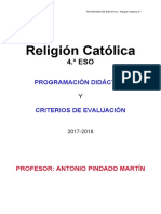 Religión 4º ESO Programación Didáctica y Criterios de Evaluación 2017 18