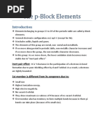 The P-Block Elements