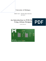 An Introduction To PCB Design Using Altium Designer: University of Michigan