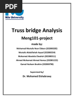 Truss Bridge Analysis: Meng101-Project