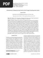 Determination of Drilling Rate Index Based On Rock