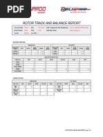 Rotor Track and Balance Report