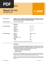 Rheovis PU 1215: Formulation Additives