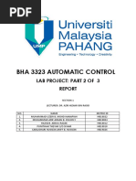 Group Report (Automatic Control Lab Project 2 of 3)