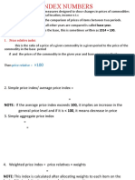 Index Numbers Lesson Notes