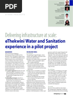 Delivering Infrastructure at Scale:: Ethekwini Water and Sanitation Experience in A Pilot Project