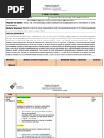 Planeación Hibrida Español - Secuencia 3 Leer y Comentar Textos Argumentativos