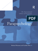 (International Library of Psychology.) Watt, Caroline - Wiseman, Richard - Parapsychology-Taylor and Francis (2017)