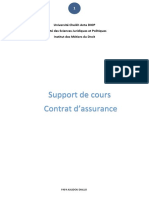 Cours Contrat D'assurance