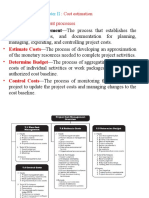 Project Cost Management Processes