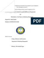 The Practice of Customer Relationship Management and Its Benefit On Customer Loyality (In Case of Awash International Bank in Mekelle City)