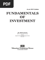 Fundamentals OF Investment: As Per CBCS Syllabus