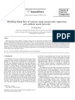 Modeling Slump Flow of Concrete Using Second-Order Regressions and Artificial Neural Networks