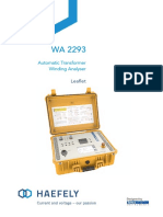 2293 - Automatic Transformer Winding Analyser - HAEFELY - Brochure - V2109