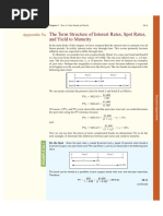 The Term Structure of Interest Rates, Spot Rates, and Yield To Maturity