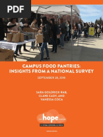 Campus Food Pantries: Insights From A National Survey