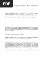 Interlocutory Order When Rule 65 Certiorari Allowed, Not Allowed To Review Interlocutory Order