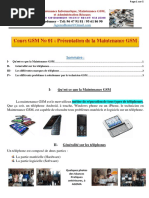 Cours GSM No 01 Présentation de La Maintenance GSM